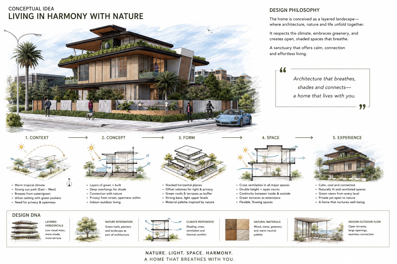 Anava Mansion — Concept board — context, concept, form, space, experience